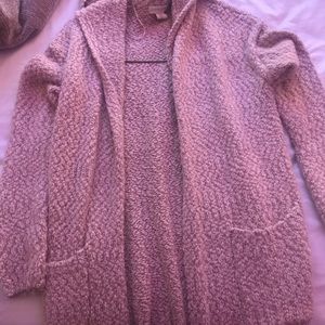 blush colored cardigan brand new